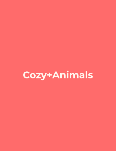 Cozy Animals coloring book cover