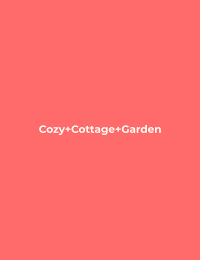 Cozy Cottage Garden coloring book cover