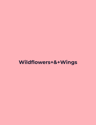 Wildflowers & Wings coloring book cover